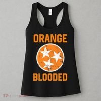 Tennessee Fan Orange Blooded Funny Sports Fan State Flag Tn Women's Tank Top thumb 3