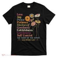 The Fruit Of The Spirit Galatians Christian Cross Jesus 5 22 T-Shirt thumb 0