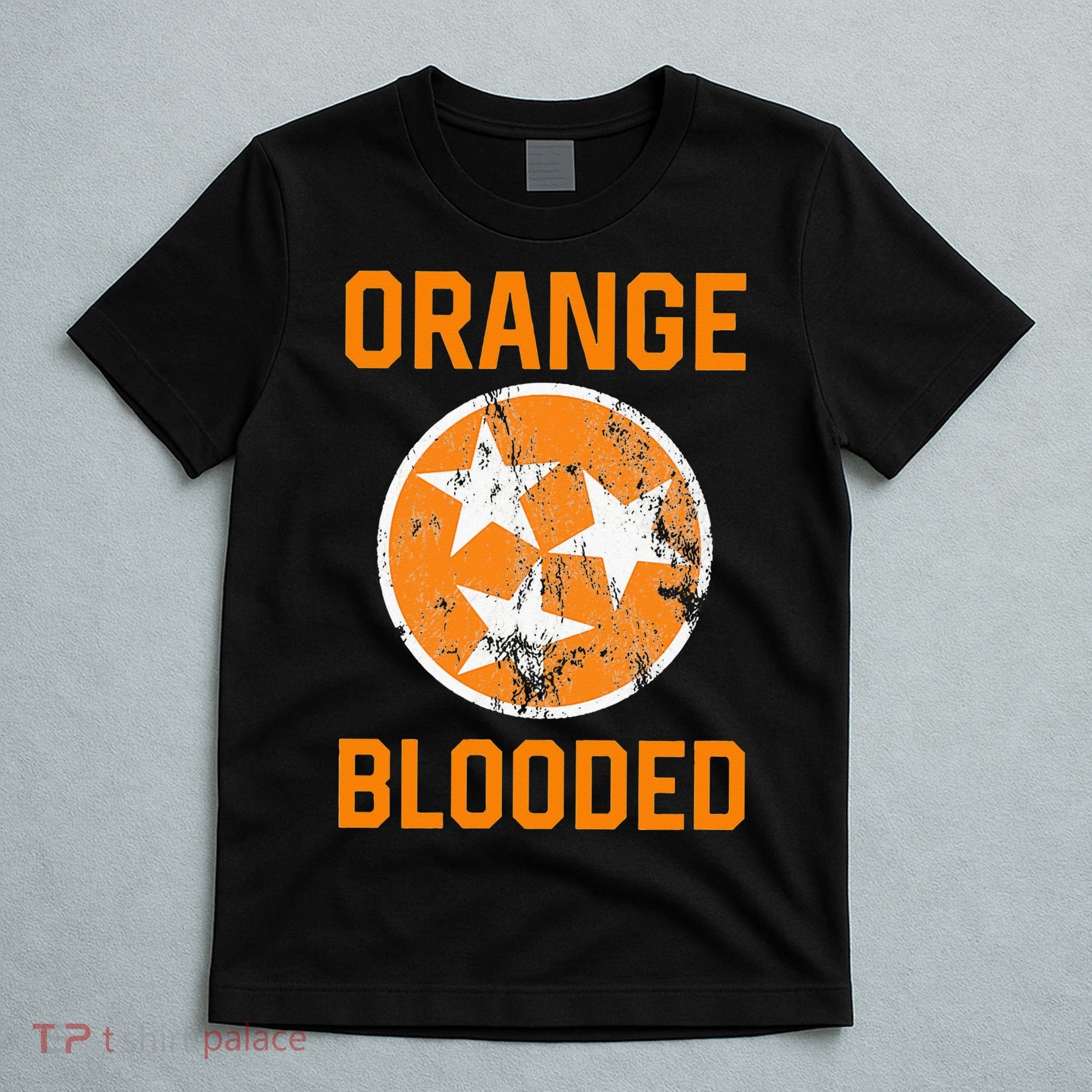 Tennessee Fan Orange Blooded Vol Sports Fan State Flag TN T-Shirt