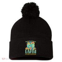 The Future Of Plant Earth Is In My Classroom Pom Pom 12in Knit Beanie thumb 0