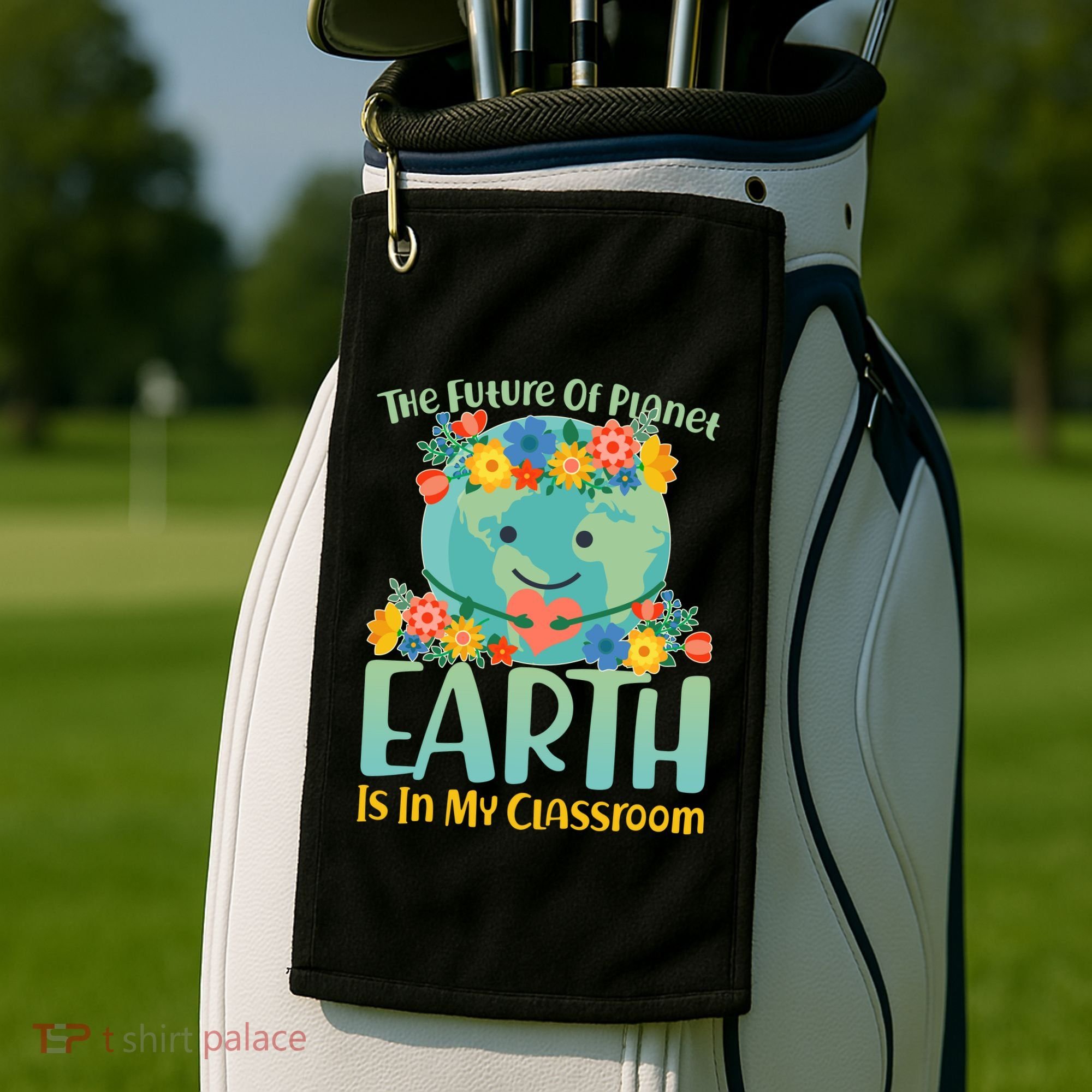 The Future Of Plant Earth Is In My Classroom Golf Towel