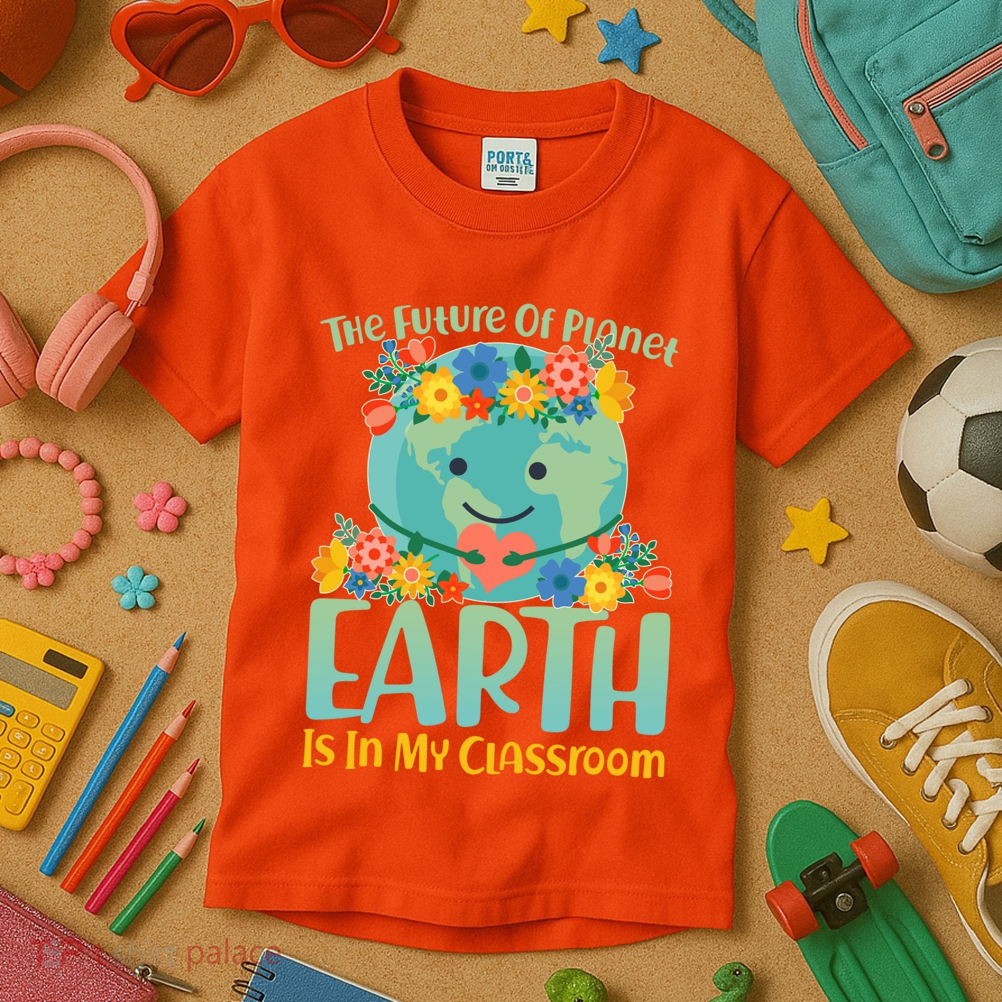 The Future Of Plant Earth Is In My Classroom Kids T-Shirt