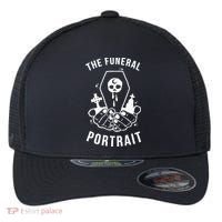 The Funeral Portrait Coffin Skull Flexfit Unipanel Trucker Cap thumb 0