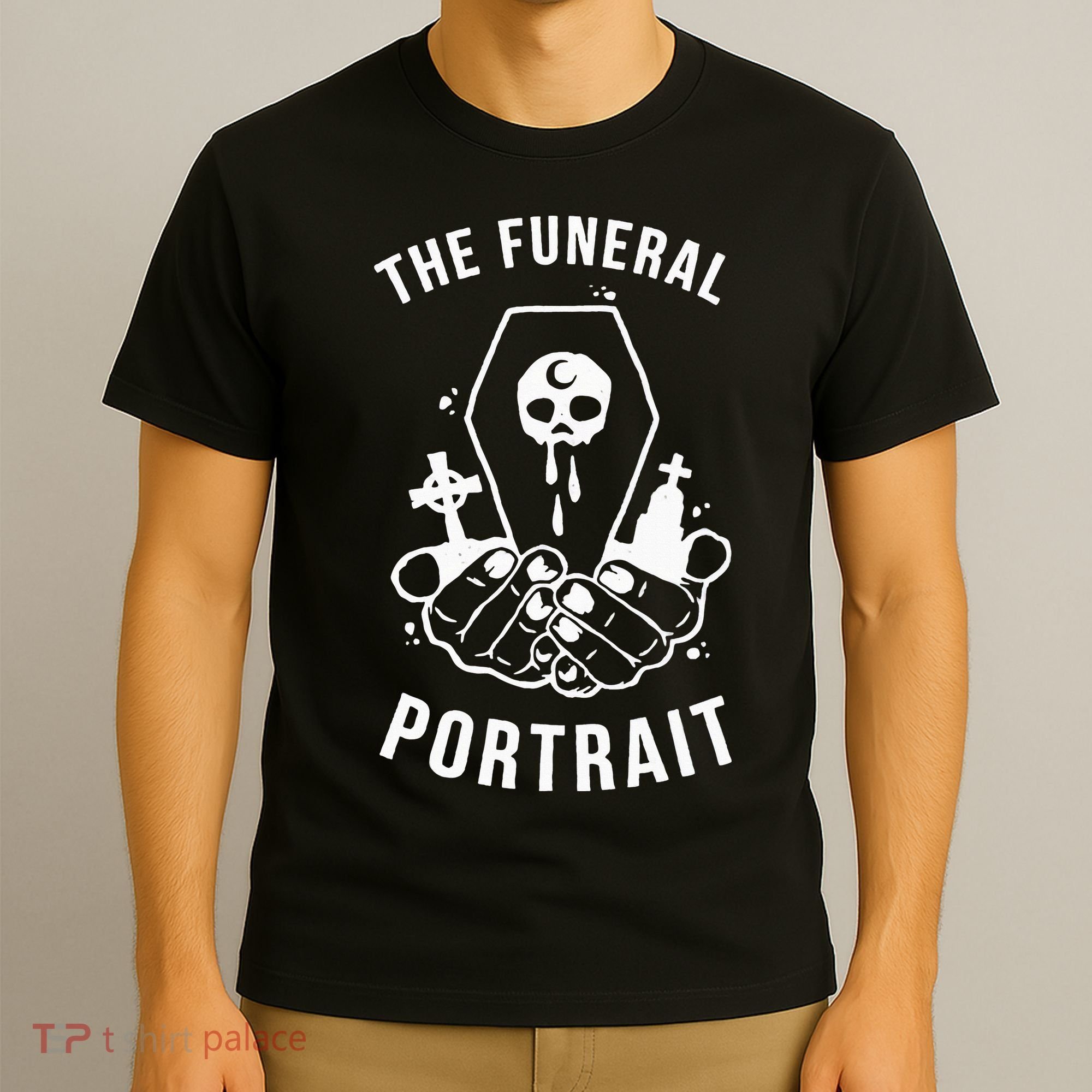 The Funeral Portrait Coffin Skull T-Shirt
