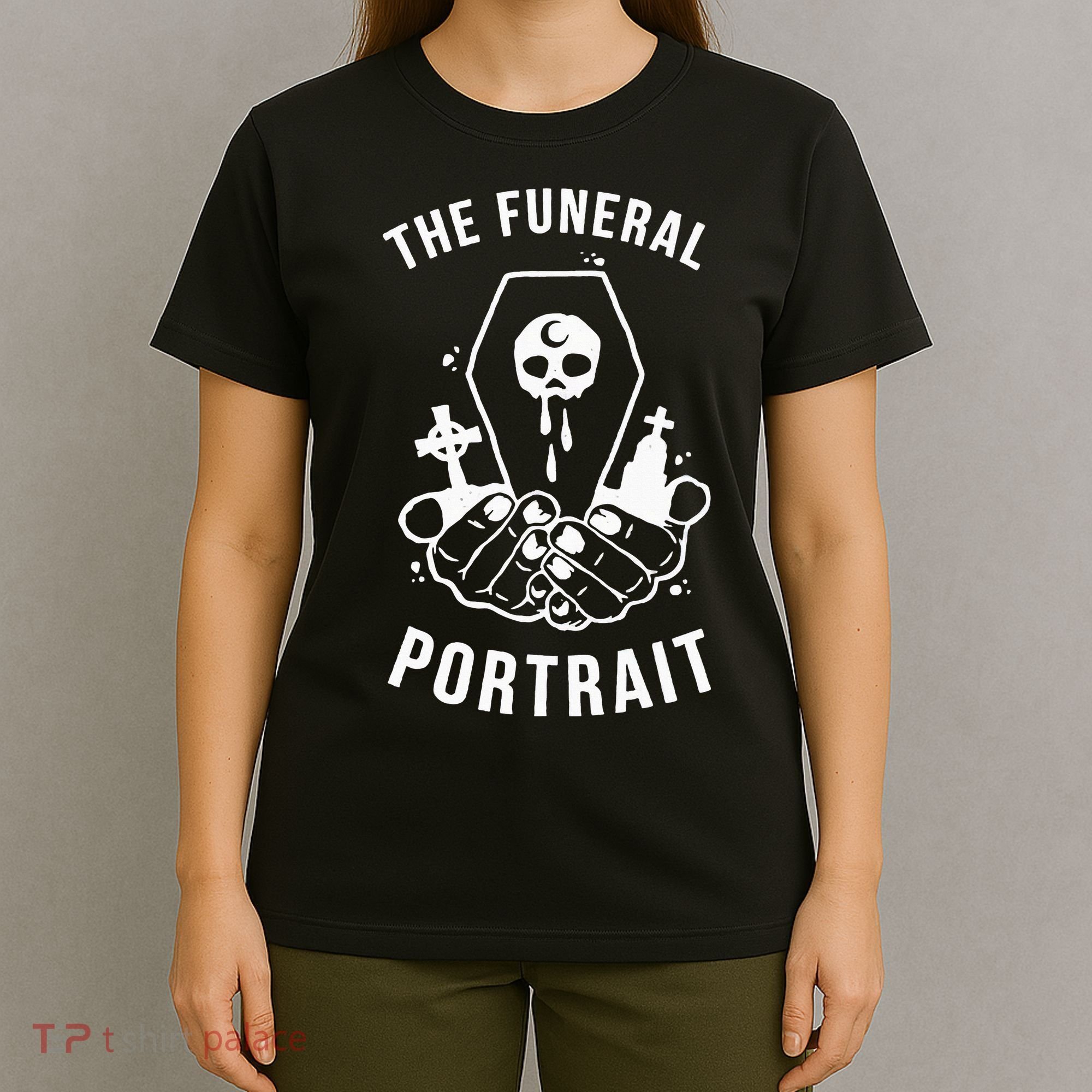 The Funeral Portrait Coffin Skull T-Shirt