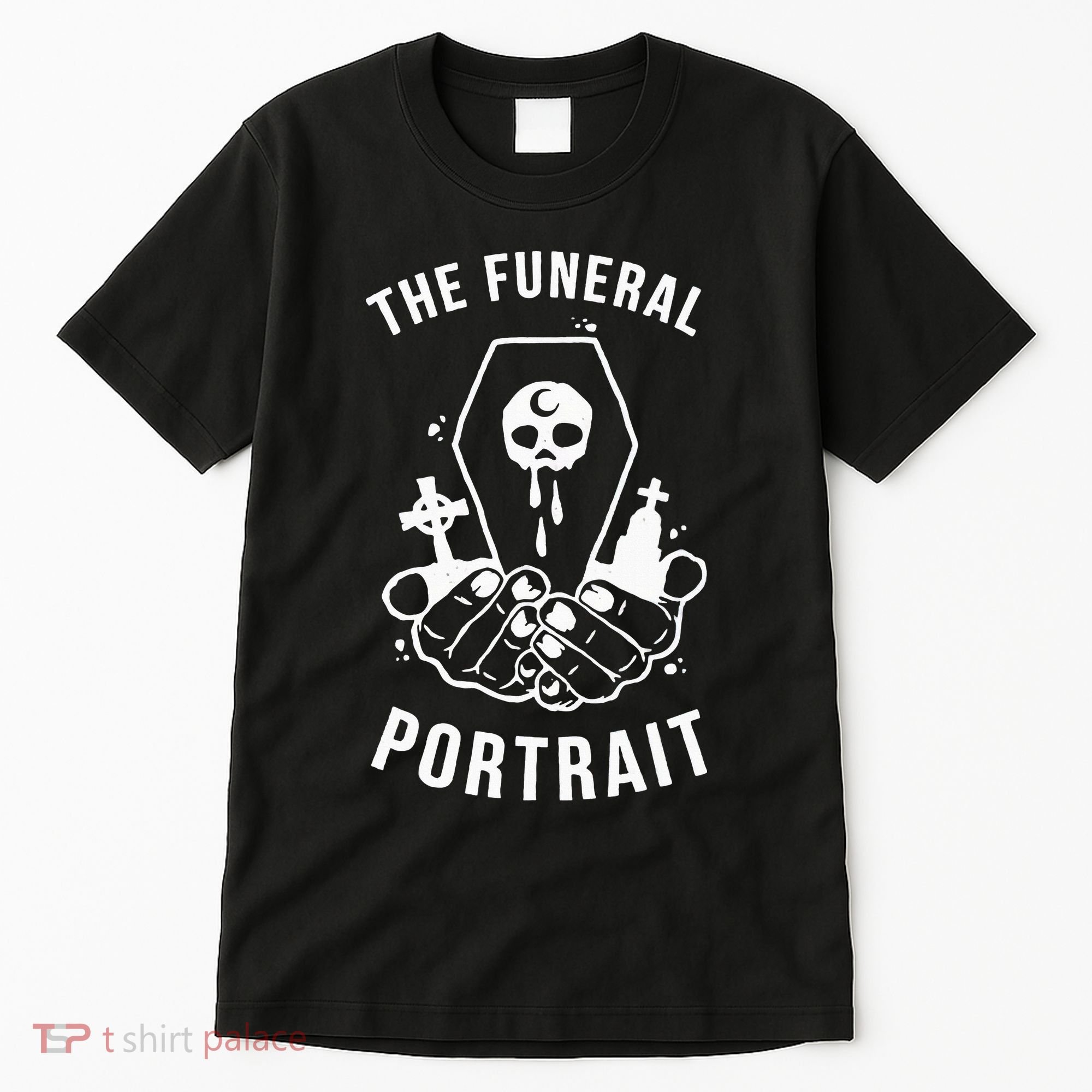 The Funeral Portrait Coffin Skull Tall T-Shirt