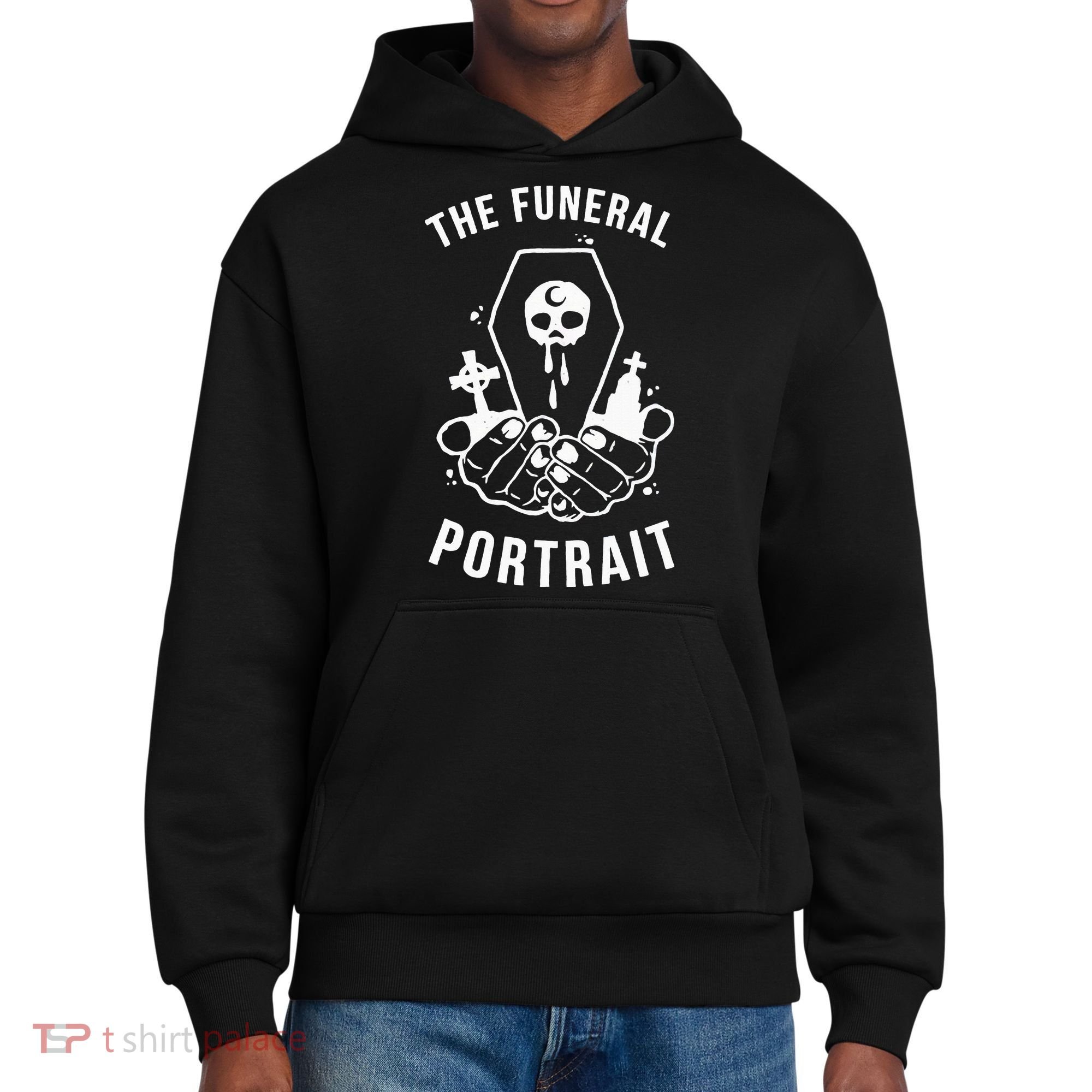 The Funeral Portrait Coffin Skull District V.I.T. Heavyweight Hoodie