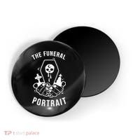 The Funeral Portrait Coffin Skull Magnet thumb 0