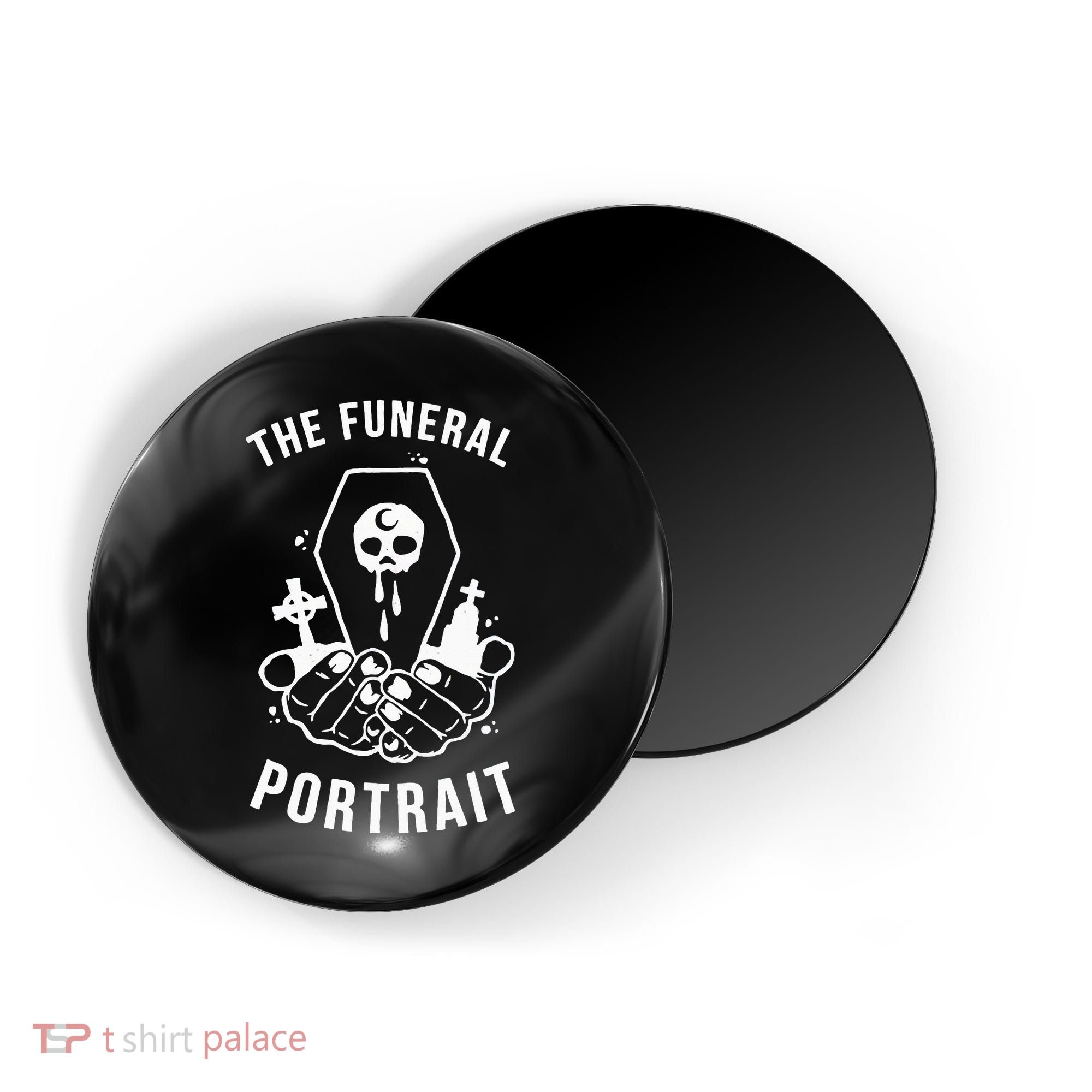 The Funeral Portrait Coffin Skull Magnet