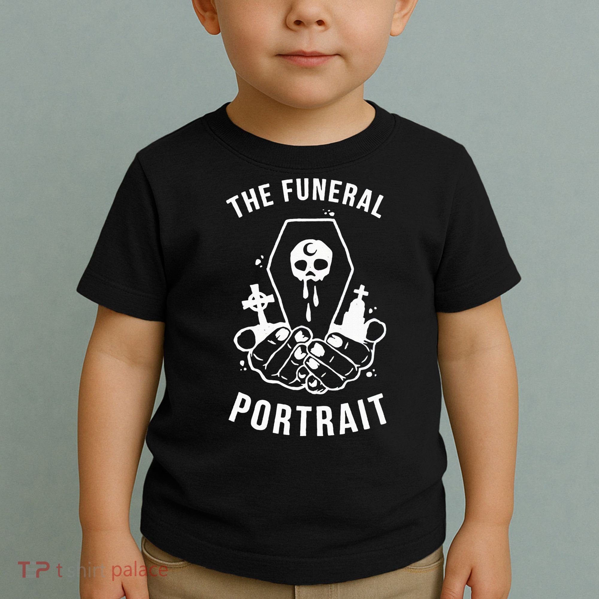 The Funeral Portrait Coffin Skull Toddler T-Shirt
