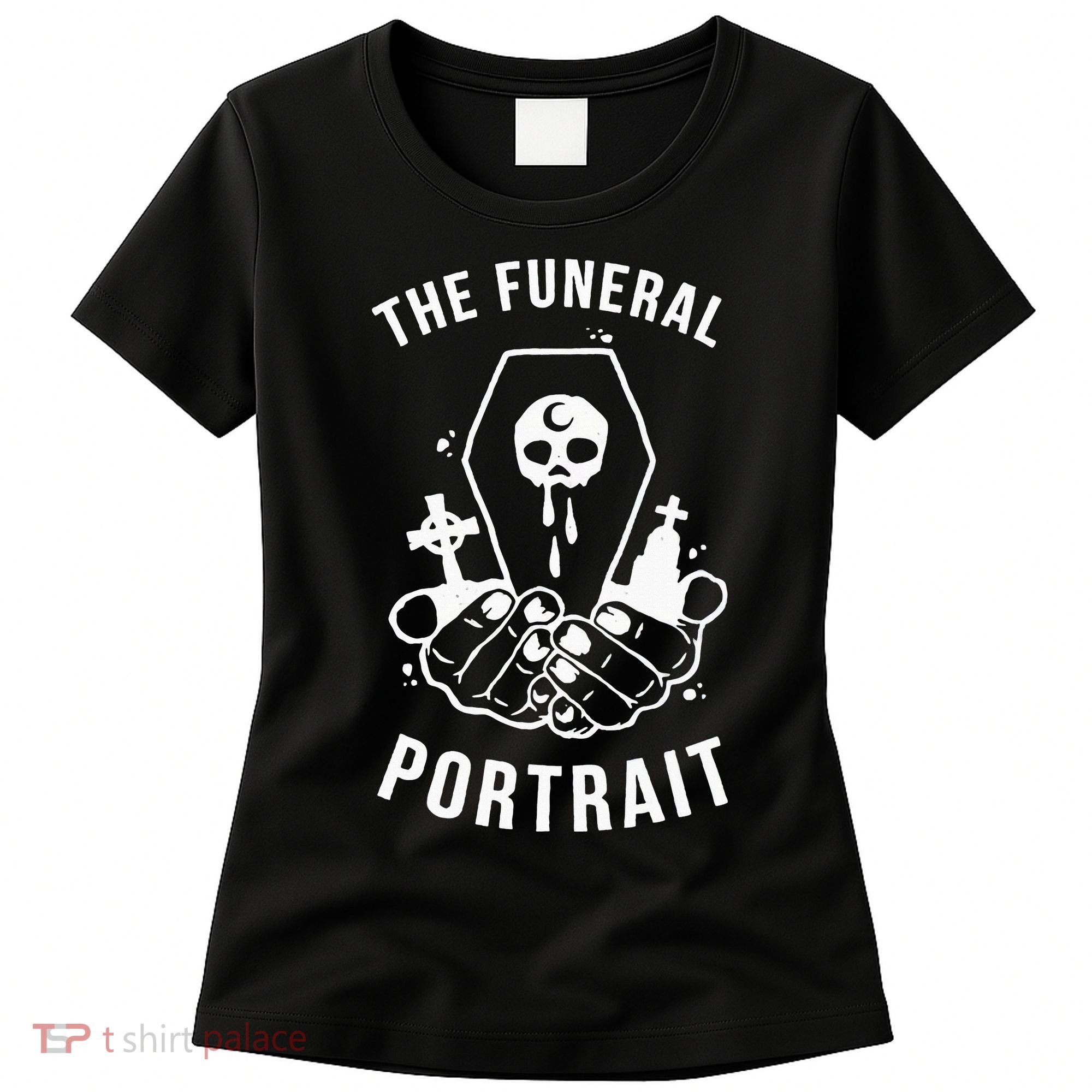 The Funeral Portrait Coffin Skull Women's T-Shirt