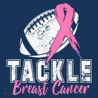 Tackle Football Pink Ribbon Breast Cancer Awareness Women's Tank Top thumb 5