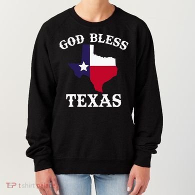Texas Flag Patriotic Texan Pride God Bless Texas Women's Sweatshirt