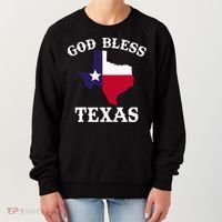 Texas Flag Patriotic Texan Pride God Bless Texas Women's Sweatshirt thumb 0