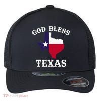 Texas Flag Patriotic Texan Pride God Bless Texas Flexfit Unipanel Trucker Cap thumb 0