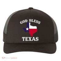 Texas Flag Patriotic Texan Pride God Bless Texas Yupoong Adult 5-Panel Trucker Hat thumb 0