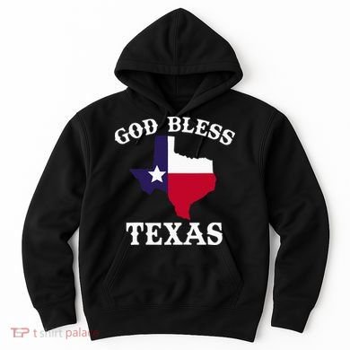 Texas Flag Patriotic Texan Pride God Bless Texas Hoodie