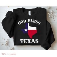 Texas Flag Patriotic Texan Pride God Bless Texas Sweatshirt thumb 2