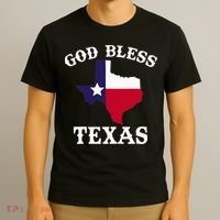 Texas Flag Patriotic Texan Pride God Bless Texas T-Shirt thumb 3