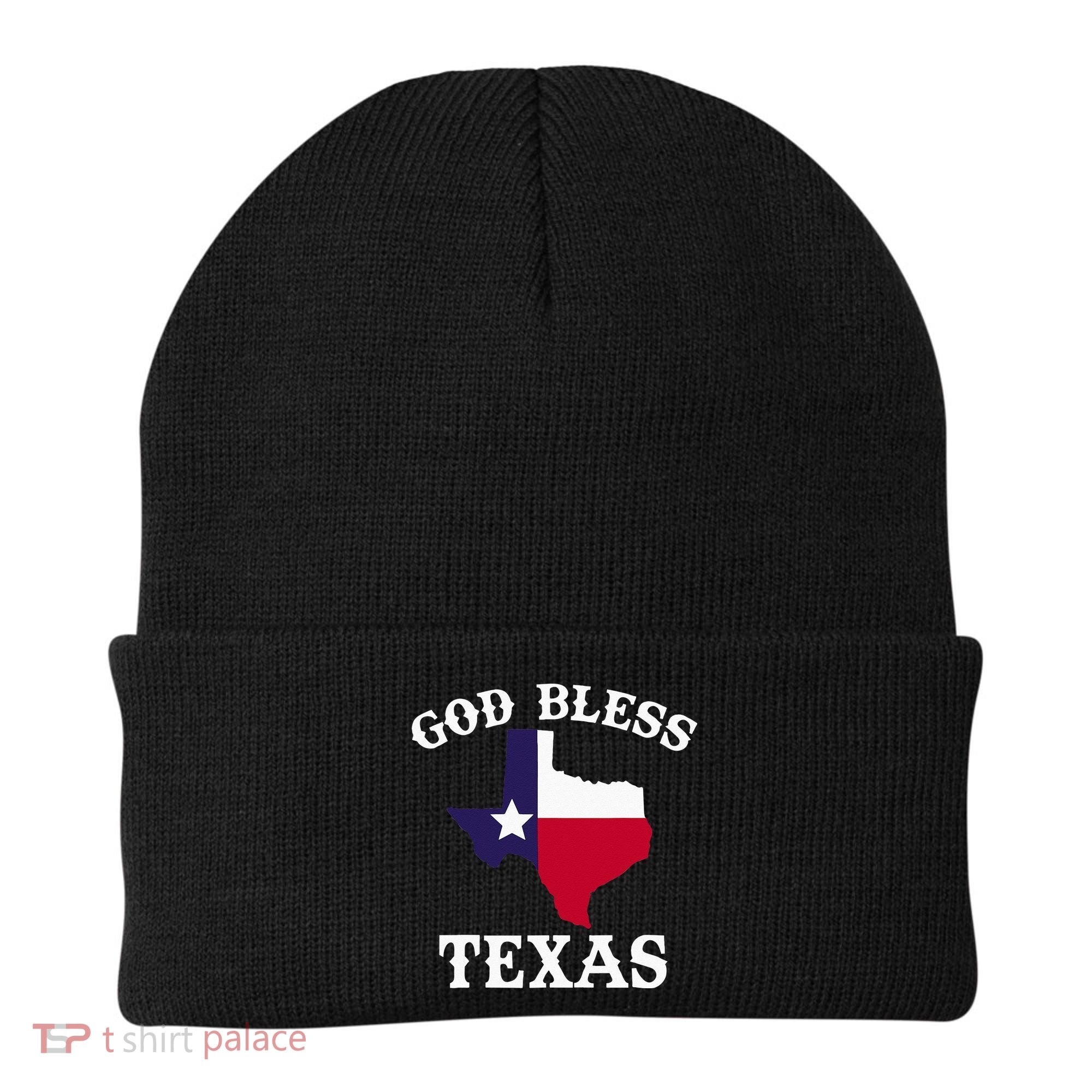 Texas Flag Patriotic Texan Pride God Bless Texas Beanie
