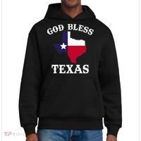 Texas Flag Patriotic Texan Pride God Bless Texas District V.I.T. Heavyweight Hoodie thumb 0