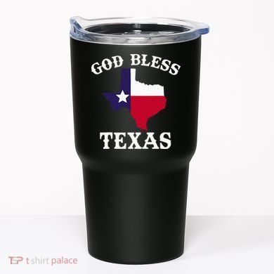 Texas Flag Patriotic Texan Pride God Bless Texas Tumbler