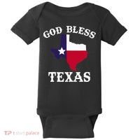 Texas Flag Patriotic Texan Pride God Bless Texas Baby Bodysuit thumb 0