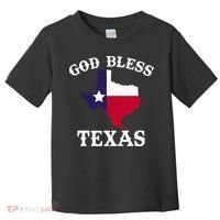 Texas Flag Patriotic Texan Pride God Bless Texas Toddler T-Shirt thumb 0