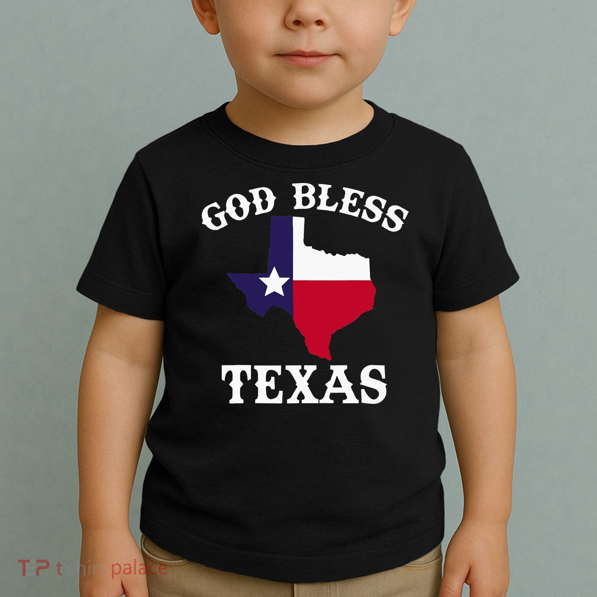 Texas Flag Patriotic Texan Pride God Bless Texas Toddler T-Shirt