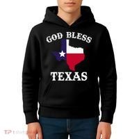 Texas Flag Patriotic Texan Pride God Bless Texas Kids Hoodie thumb 4