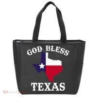 Texas Flag Patriotic Texan Pride God Bless Texas Tote Bag thumb 0