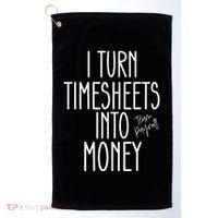 Timesheets Funny Payroll Specialist Team Payroll For Women Golf Towel thumb 0