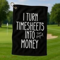 Timesheets Funny Payroll Specialist Team Payroll For Women Golf Towel thumb 1