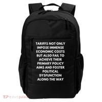 Tariffs Foster Political Dysfunction - Donald J Trump Backpack thumb 0