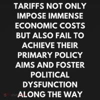 Tariffs Foster Political Dysfunction - Donald J Trump Backpack thumb 2