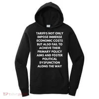 Tariffs Foster Political Dysfunction - Donald J Trump Women's Hoodie thumb 0