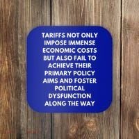 Tariffs Foster Political Dysfunction - Donald J Trump Coaster thumb 0