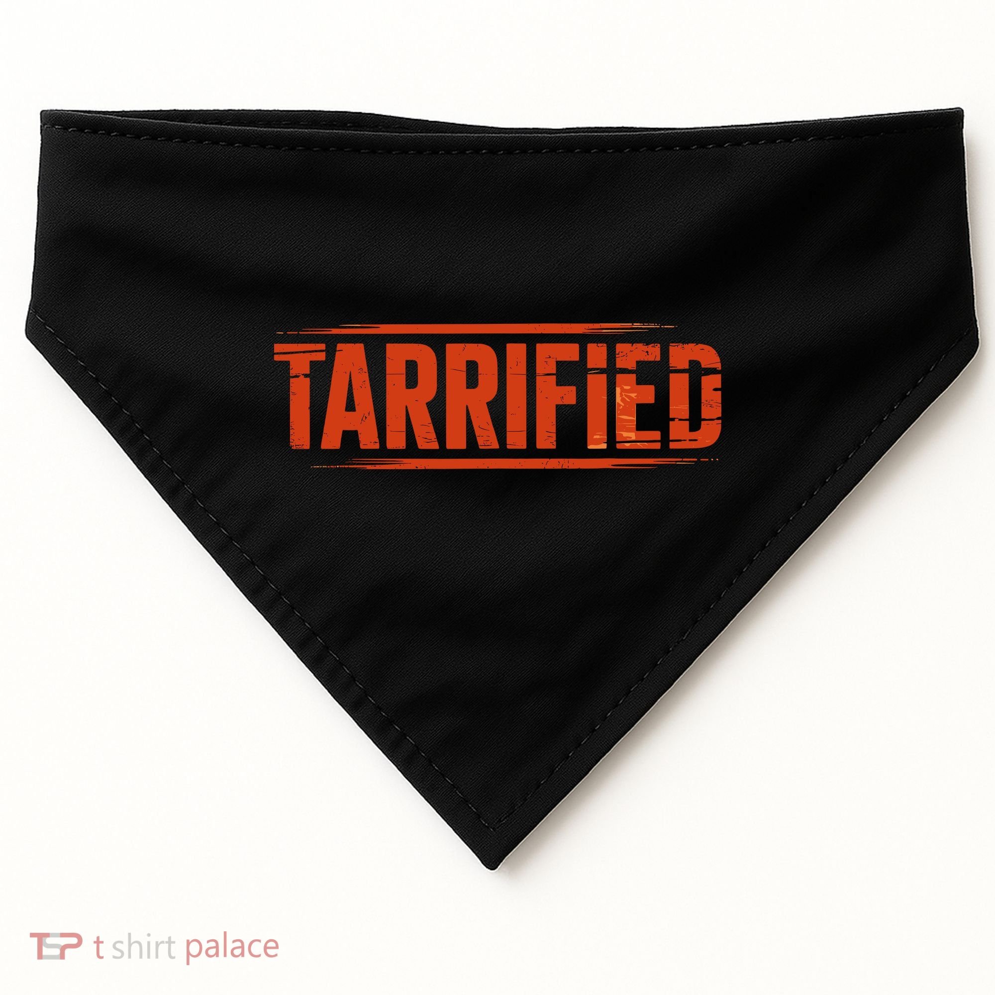 Tarrified Funny Political USA-Made Doggie Bandana