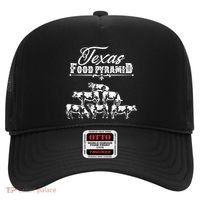 Texas Food Pyramid Funny Cow Pyramid Tee Gift Hat thumb 0