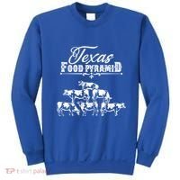 Texas Food Pyramid Funny Cow Pyramid Tee Gift Sweatshirt thumb 0