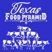 Texas Food Pyramid Funny Cow Pyramid Tee Gift Women's T-Shirt thumb 6