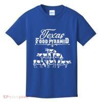 Texas Food Pyramid Funny Cow Pyramid Tee Gift Kids T-Shirt thumb 0
