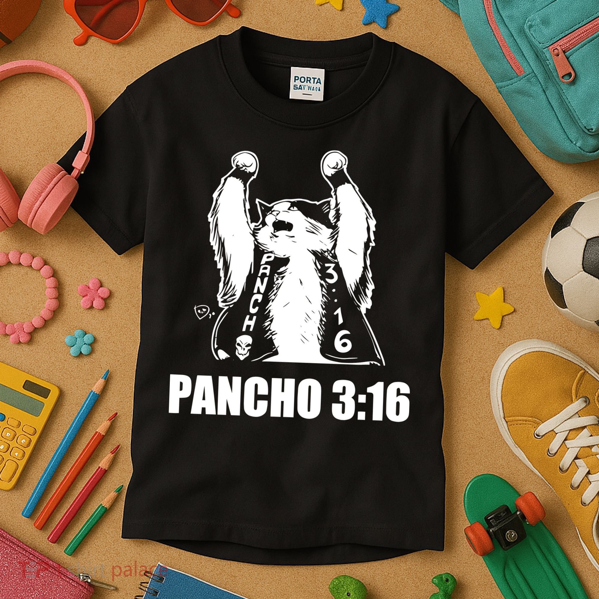 Todd Ferguson Pancho 3 16 Kids T-Shirt