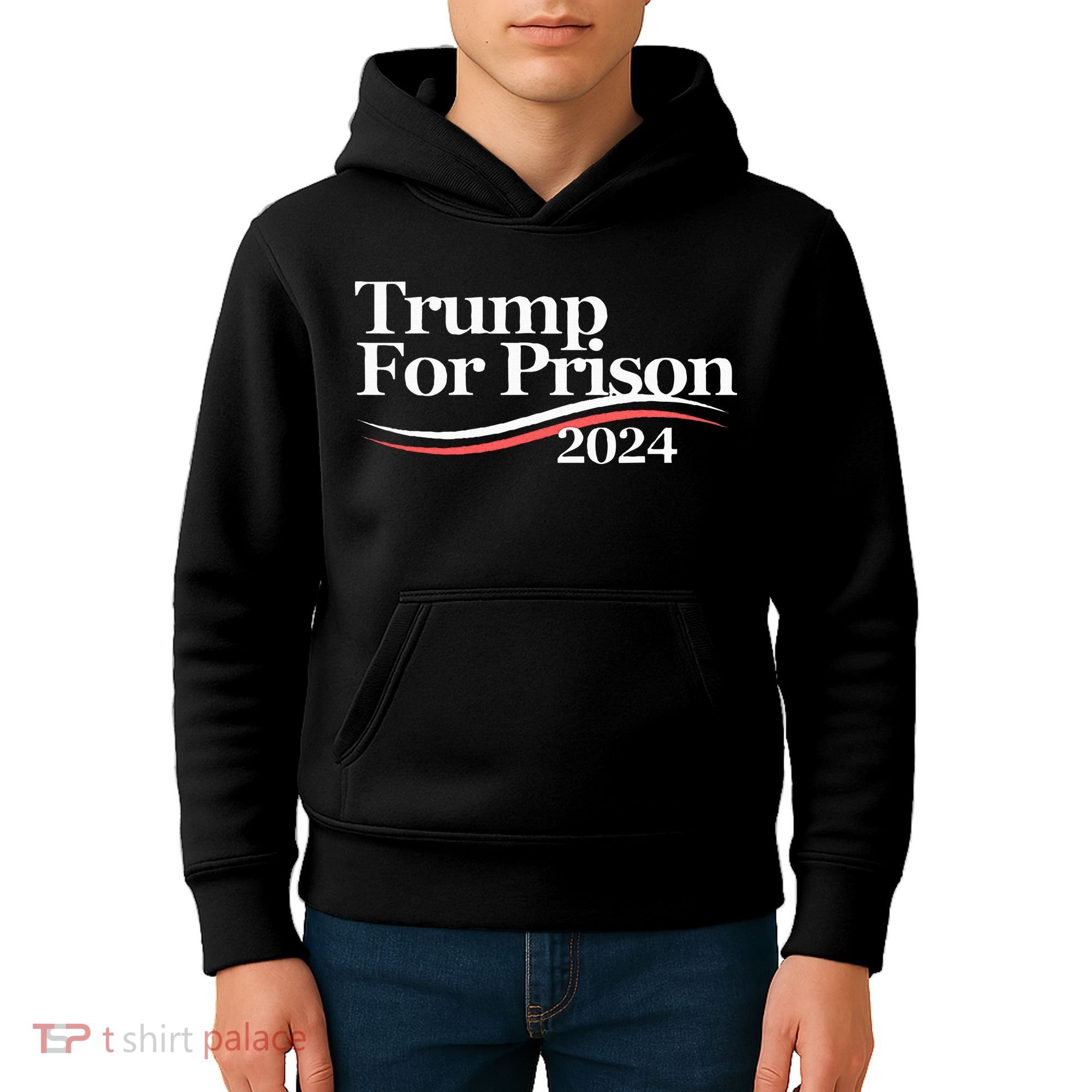 Trump For Prison 2024 Kids Hoodie
