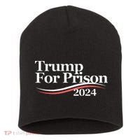 Trump For Prison 2024 Short Acrylic Beanie thumb 0