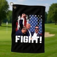 Trump Fight Pennsylvania July 13 2024 Golf Towel thumb 1