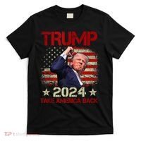 Trump Fist Pump Shot At Trump 2024 Trump Survives Rally T-Shirt thumb 0