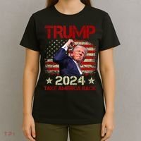 Trump Fist Pump Shot At Trump 2024 Trump Survives Rally T-Shirt thumb 4
