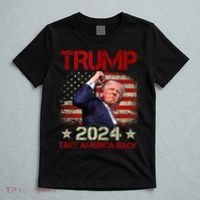 Trump Fist Pump Shot At Trump 2024 Trump Survives Rally T-Shirt thumb 5