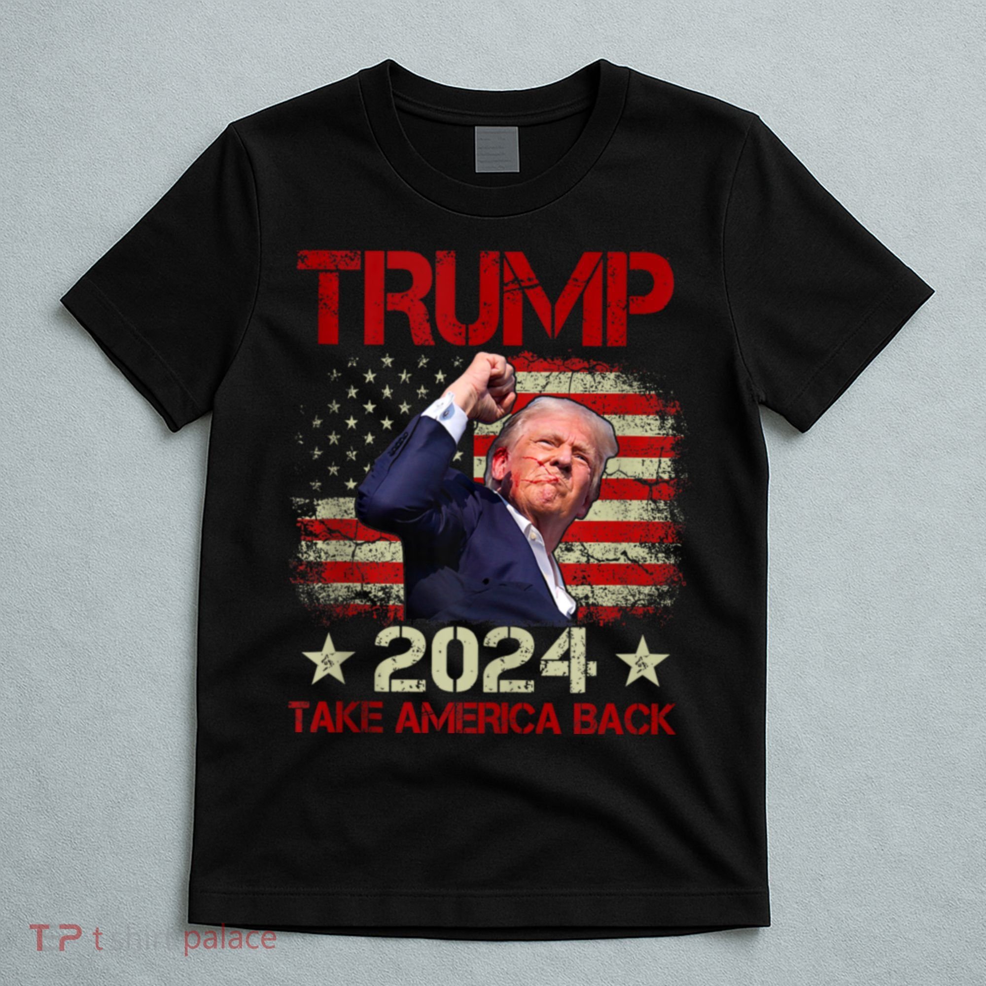 Trump Fist Pump Shot At Trump 2024 Trump Survives Rally T-Shirt